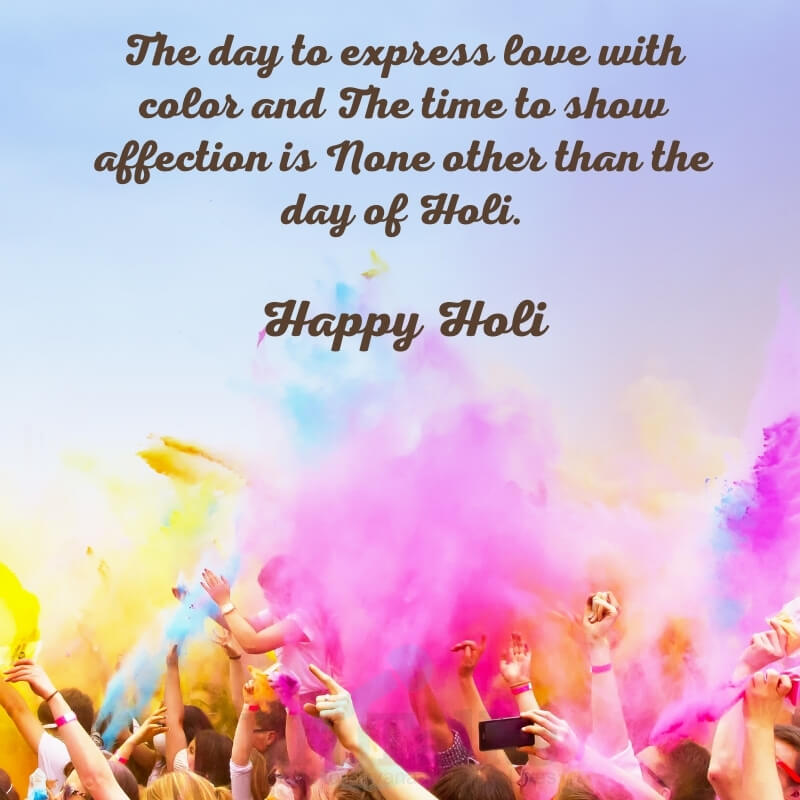 Colorful Holi Quotes in English | Holi Wishes In English