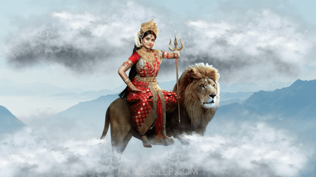 Different Vahanas of Maa Durga Lion